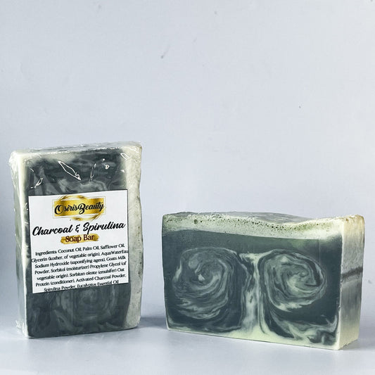Charcoal & Spirulina Soap Bar
